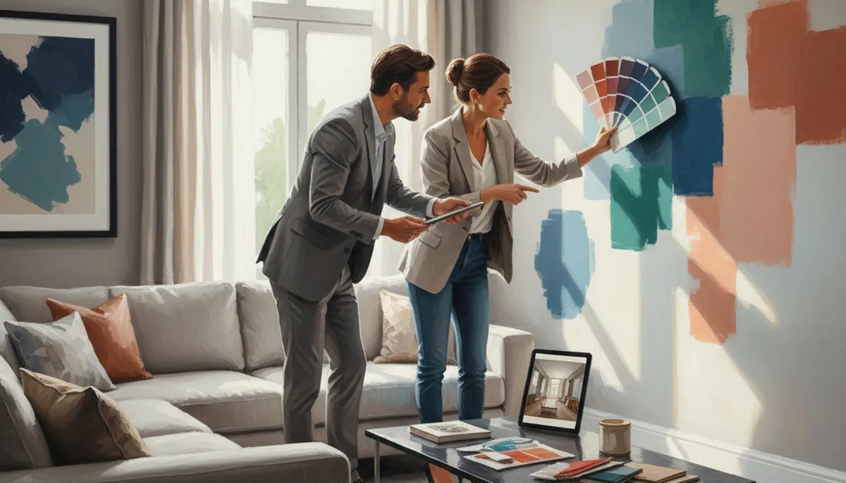 Los Angeles, CA color consultation for homes with paint swatches and expert design guidance