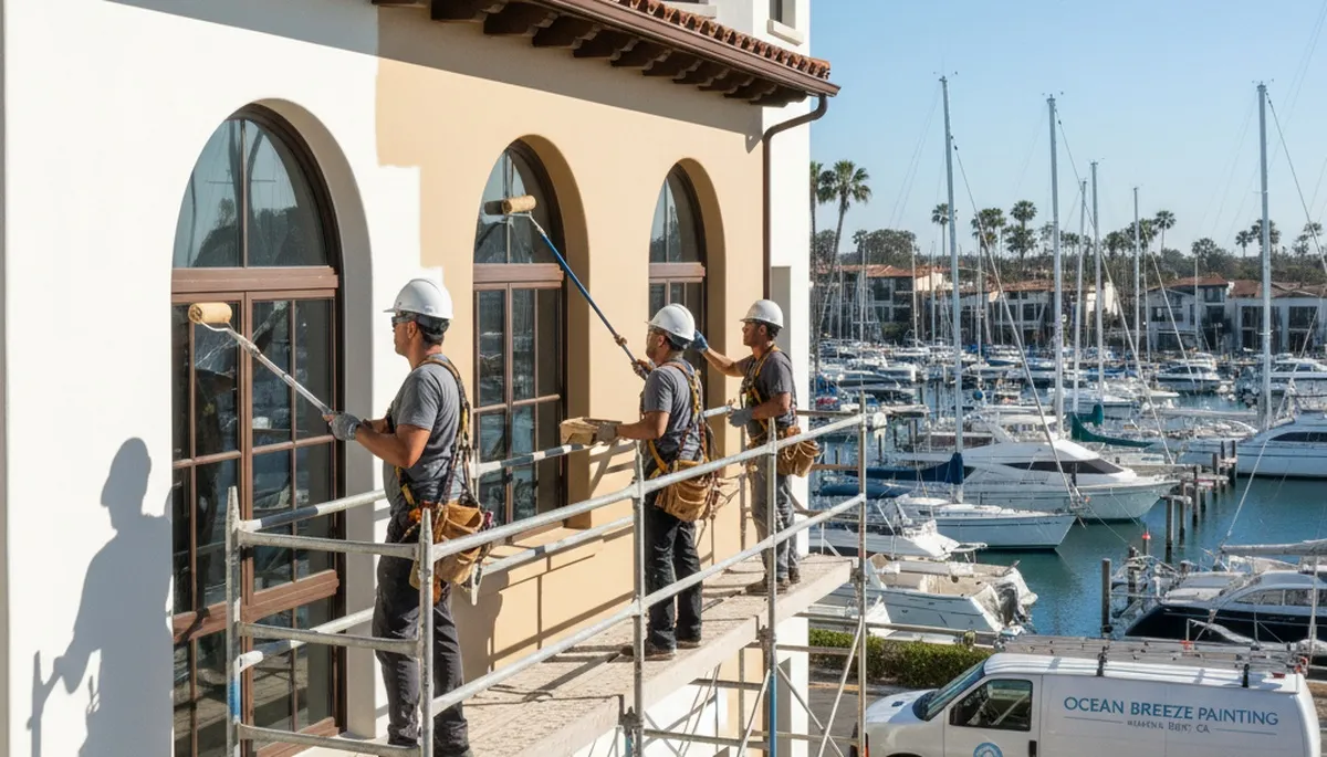 Painting contractor in Los Angeles, CA providing professional interior and exterior painting services