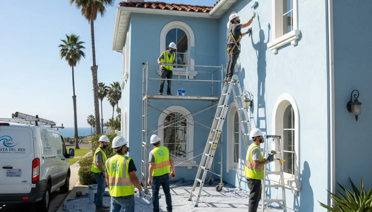 Painting contractors in Los Angeles, CA providing professional interior and exterior painting services