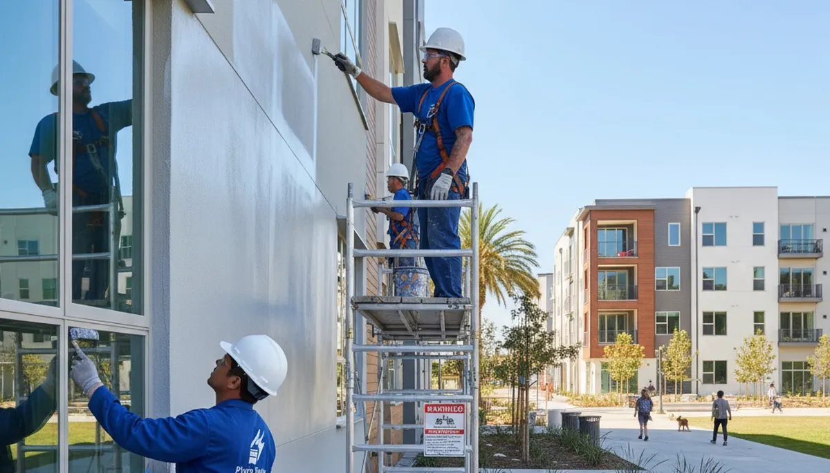 Los Angeles, CA painting company crew providing professional interior and exterior painting services