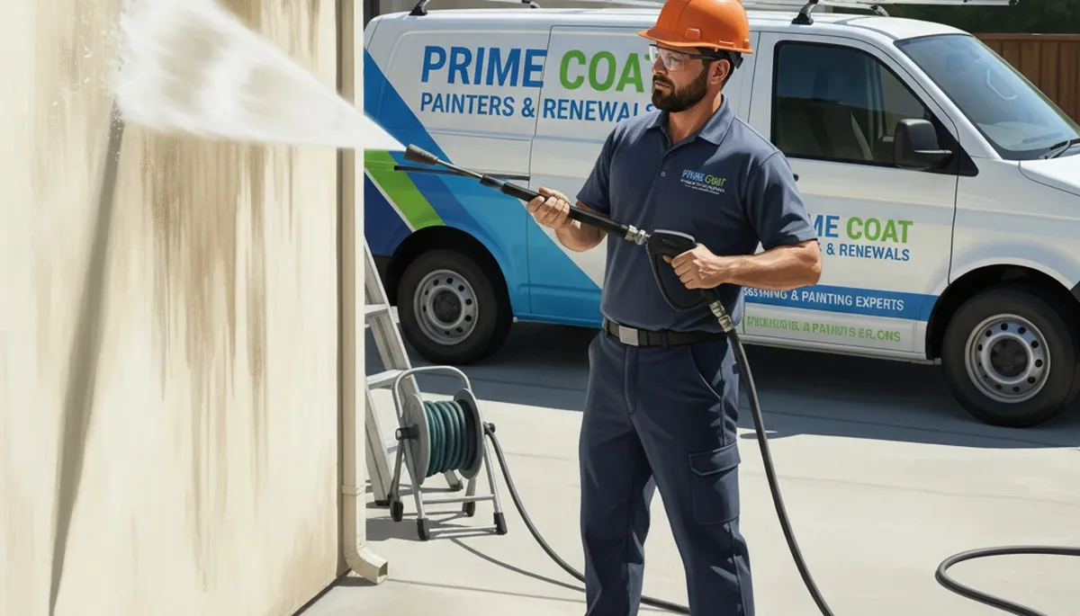 Los Angeles, CA pressure cleaning for driveways and siding by Los Angeles Paint Pros